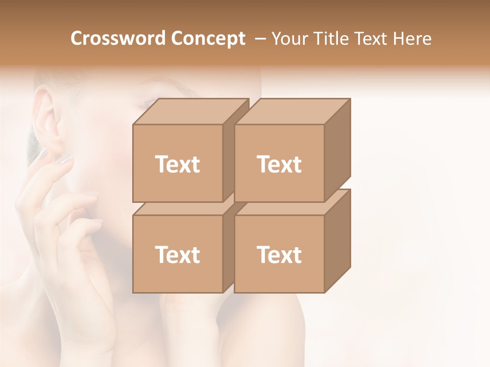 Touching Portrait Cute PowerPoint Template