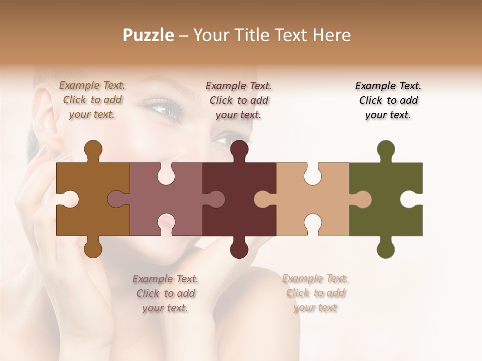 Touching Portrait Cute PowerPoint Template