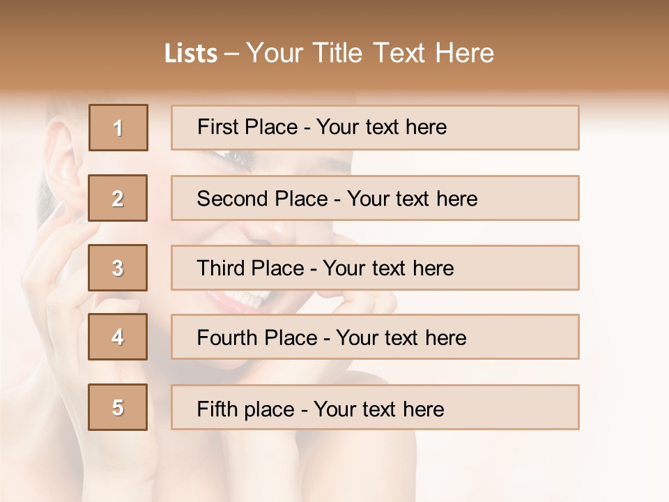 Touching Portrait Cute PowerPoint Template