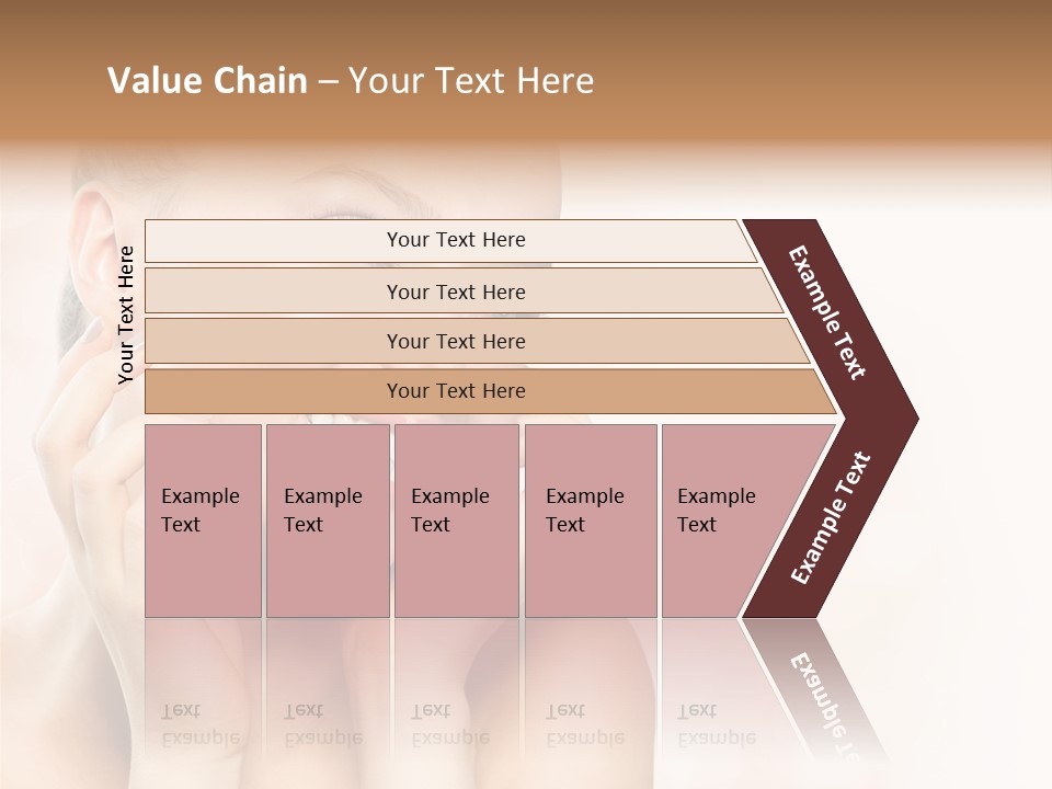 Touching Portrait Cute PowerPoint Template