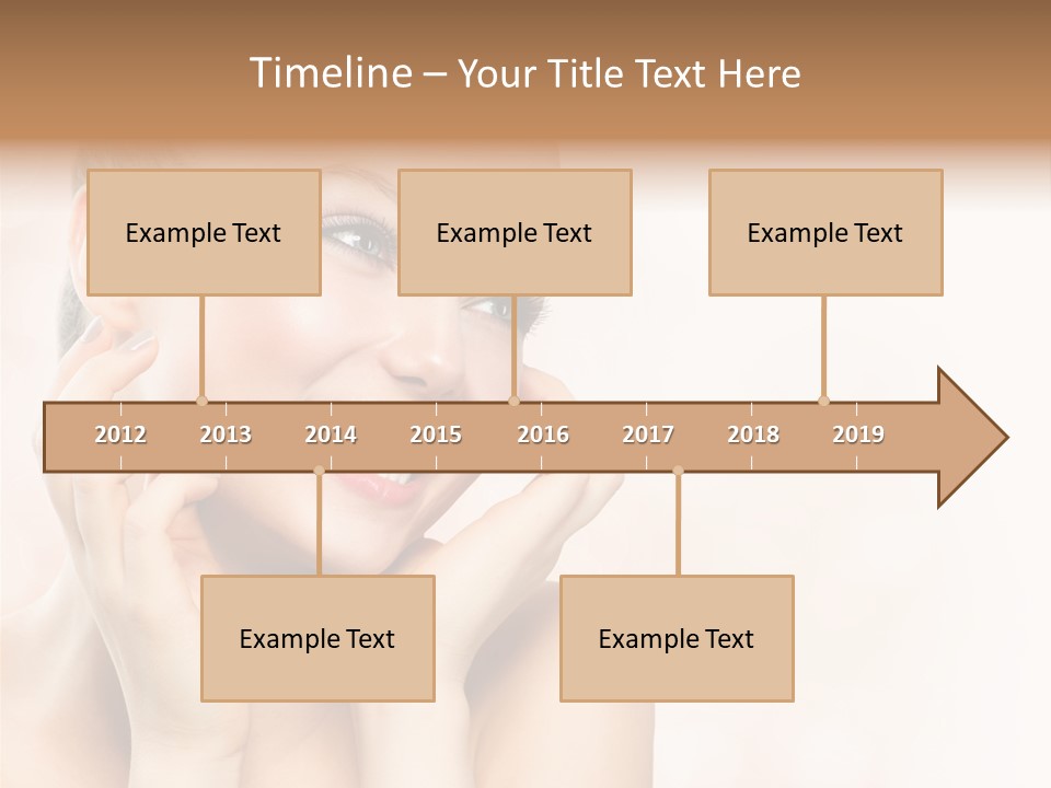 Touching Portrait Cute PowerPoint Template