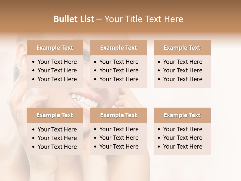 Touching Portrait Cute PowerPoint Template