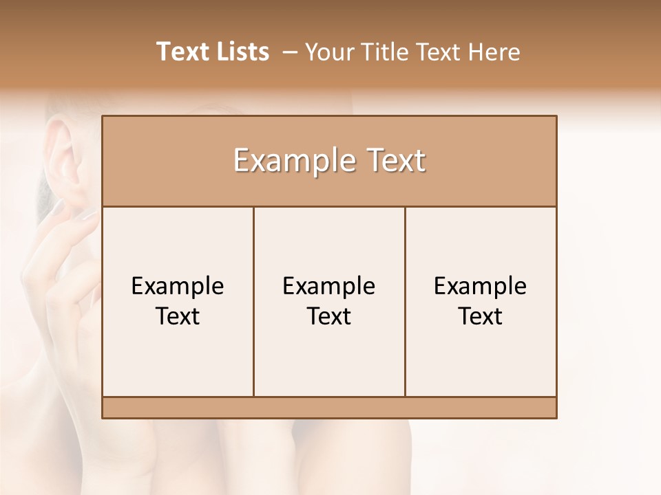 Touching Portrait Cute PowerPoint Template