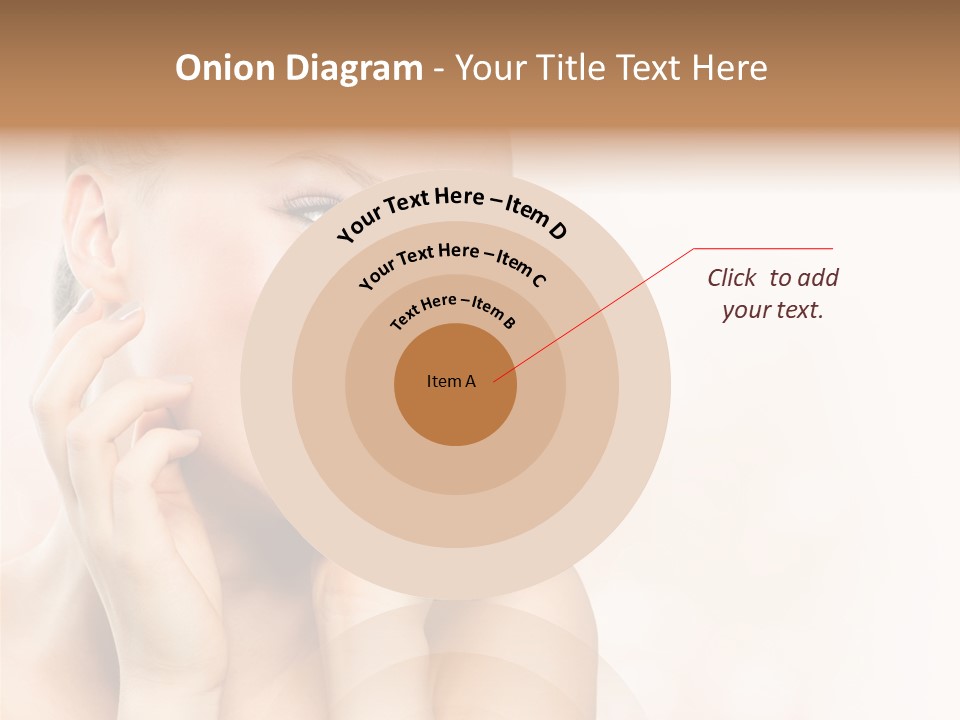 Touching Portrait Cute PowerPoint Template