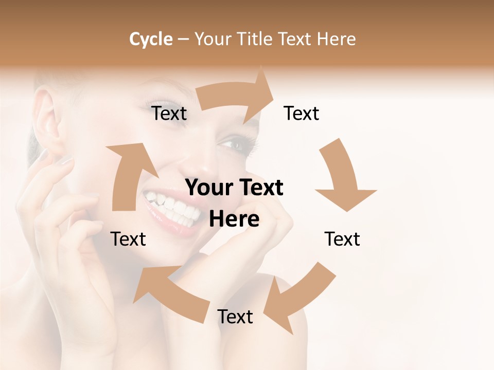 Touching Portrait Cute PowerPoint Template