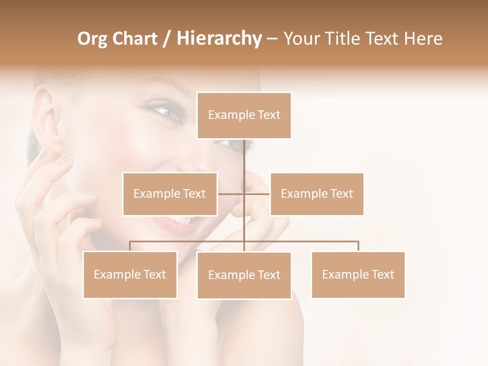 Touching Portrait Cute PowerPoint Template