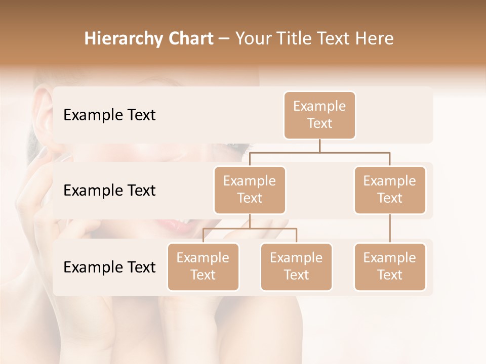 Touching Portrait Cute PowerPoint Template