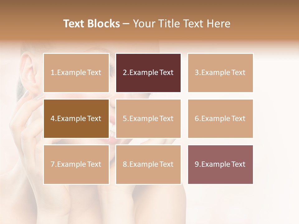 Touching Portrait Cute PowerPoint Template