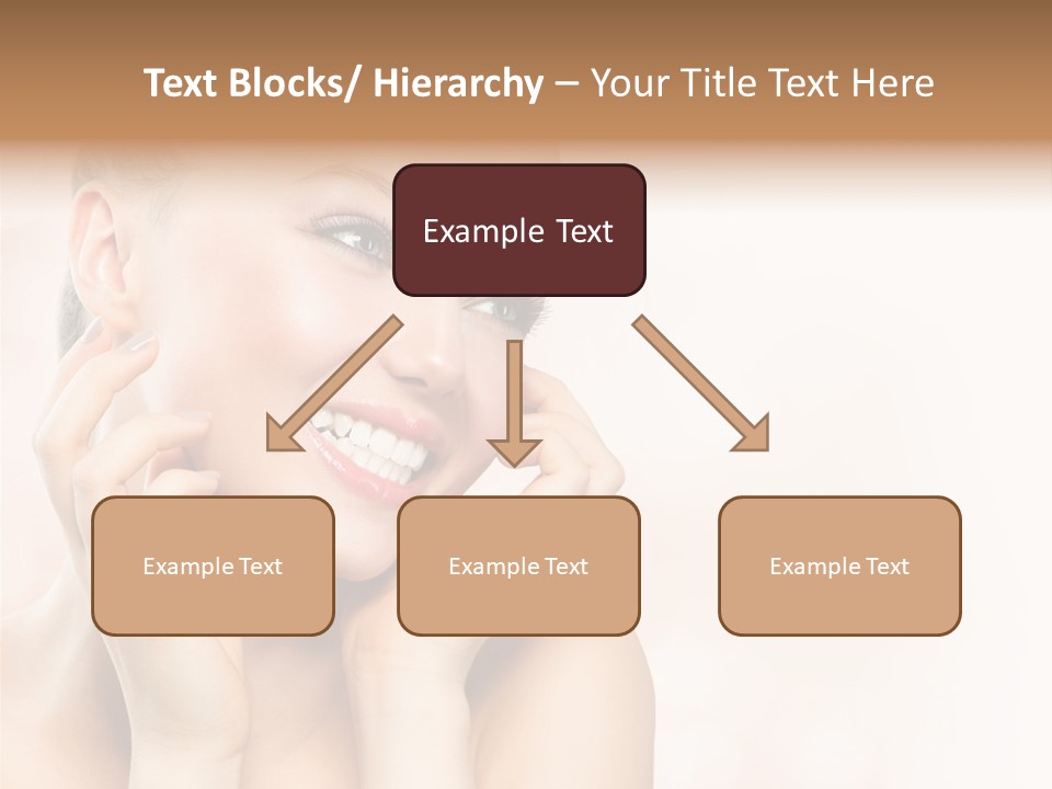 Touching Portrait Cute PowerPoint Template