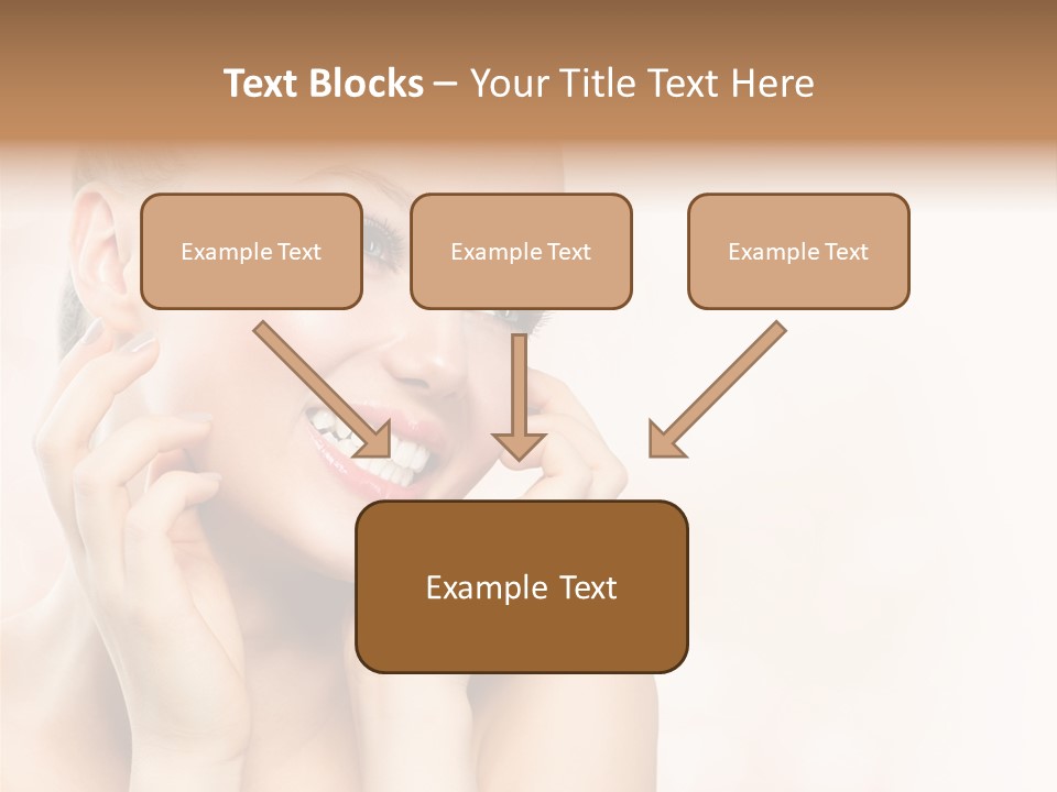 Touching Portrait Cute PowerPoint Template