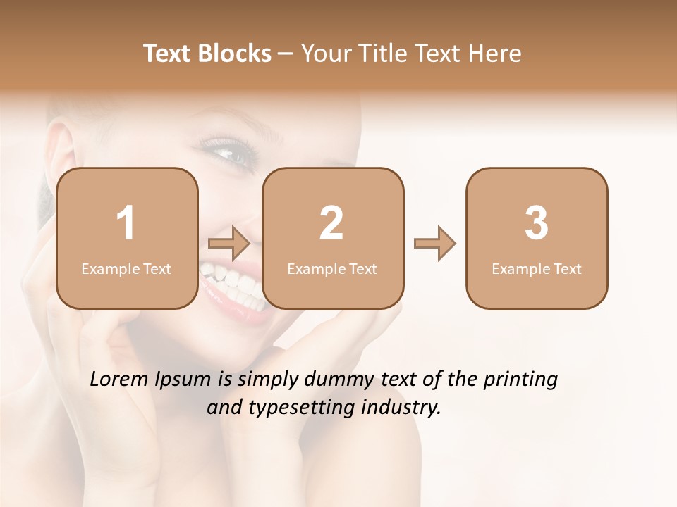 Touching Portrait Cute PowerPoint Template