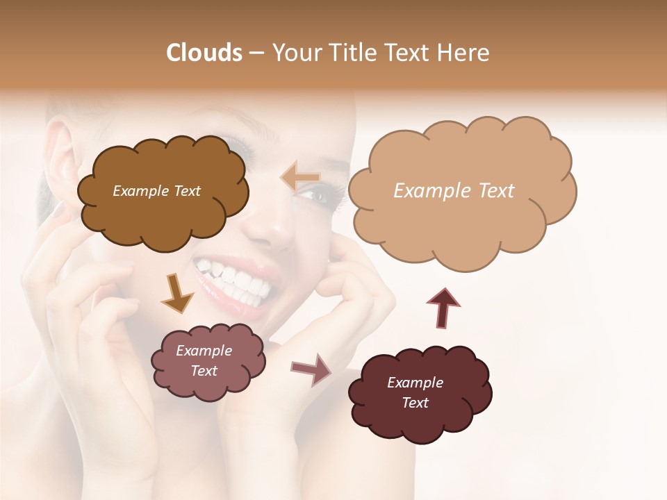 Touching Portrait Cute PowerPoint Template