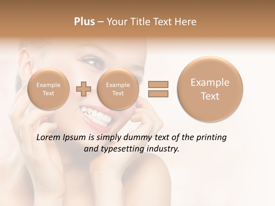 Touching Portrait Cute PowerPoint Template