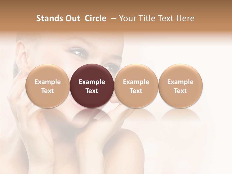 Touching Portrait Cute PowerPoint Template