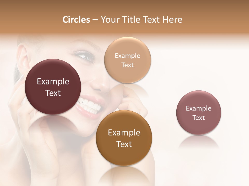 Touching Portrait Cute PowerPoint Template