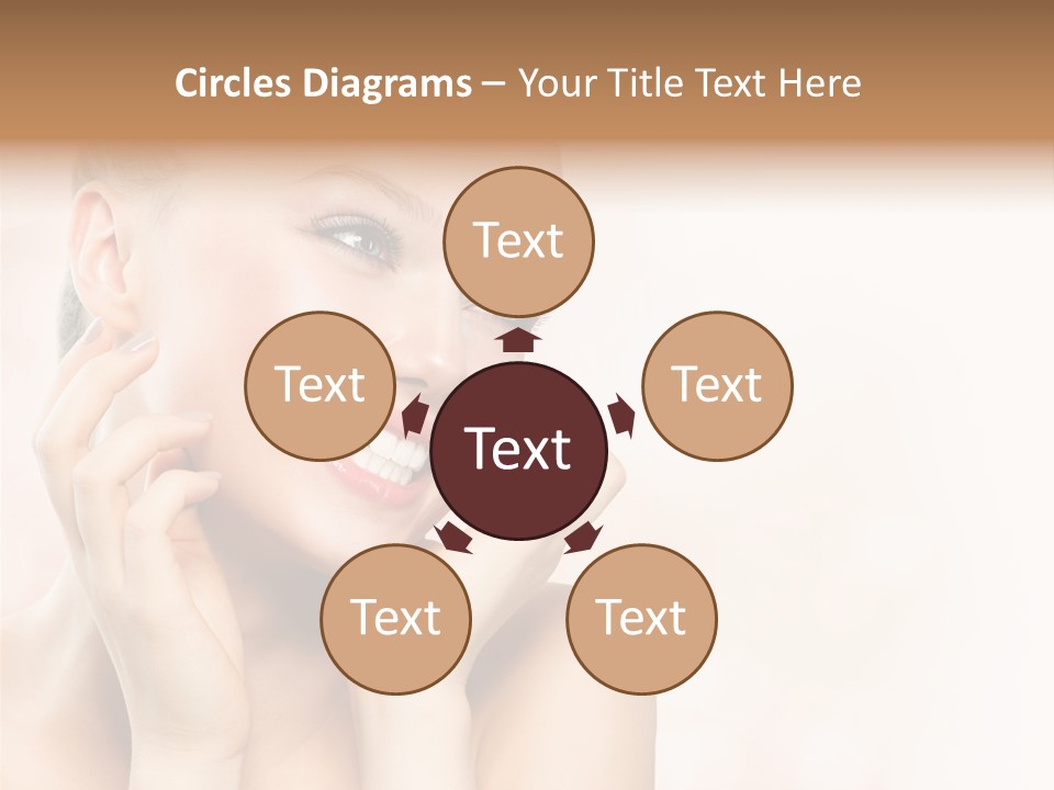 Touching Portrait Cute PowerPoint Template