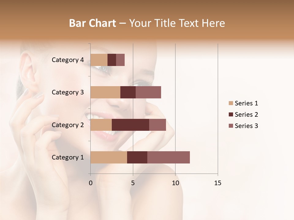 Touching Portrait Cute PowerPoint Template