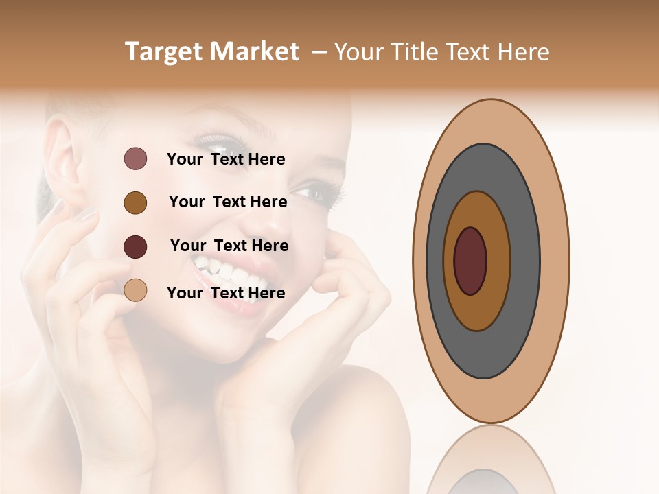 Touching Portrait Cute PowerPoint Template