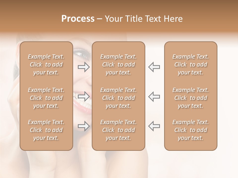 Touching Portrait Cute PowerPoint Template