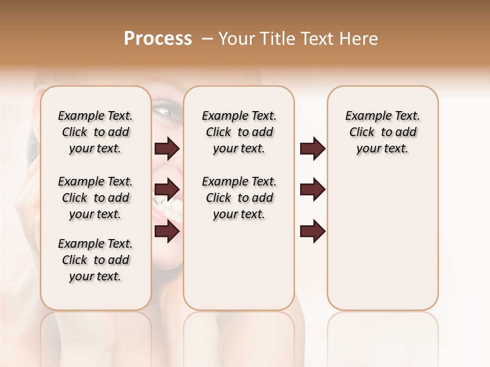 Touching Portrait Cute PowerPoint Template