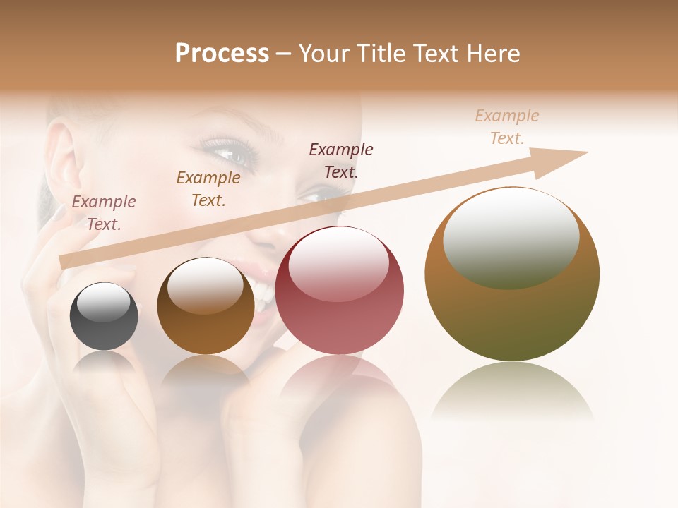 Touching Portrait Cute PowerPoint Template