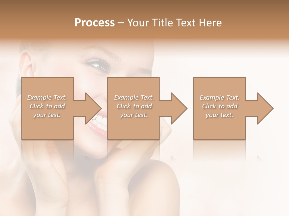 Touching Portrait Cute PowerPoint Template