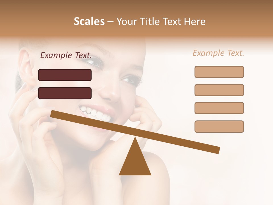 Touching Portrait Cute PowerPoint Template