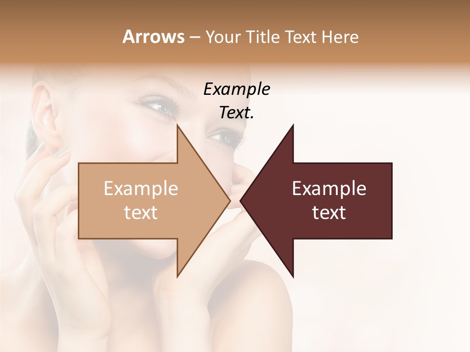 Touching Portrait Cute PowerPoint Template