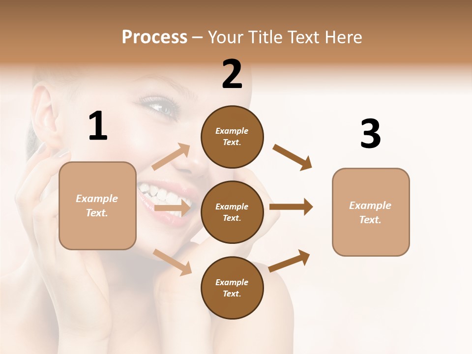 Touching Portrait Cute PowerPoint Template