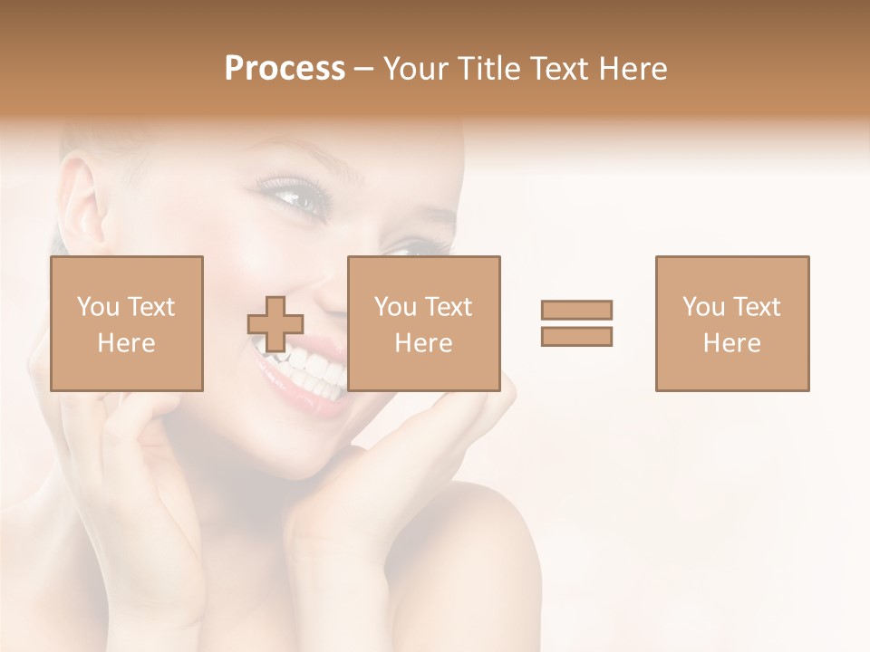 Touching Portrait Cute PowerPoint Template