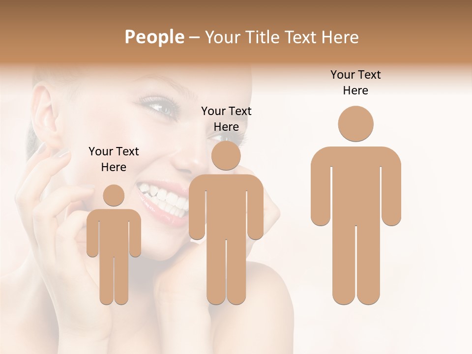 Touching Portrait Cute PowerPoint Template