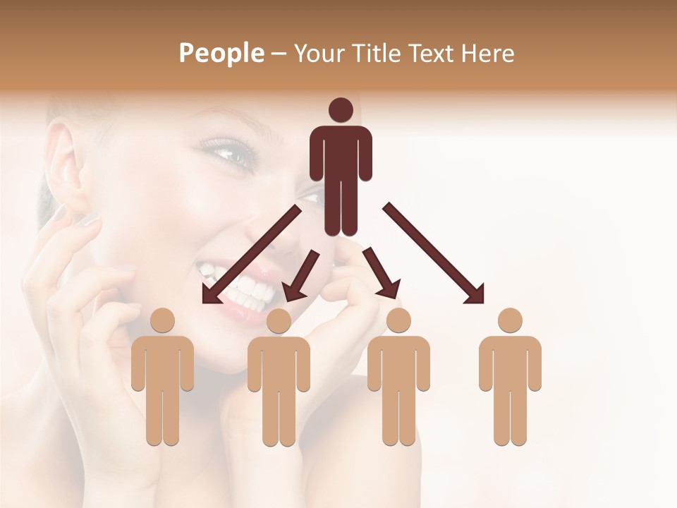 Touching Portrait Cute PowerPoint Template