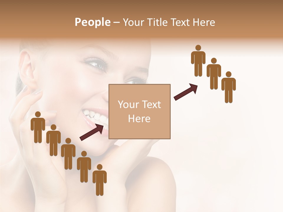 Touching Portrait Cute PowerPoint Template