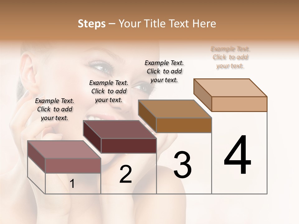 Touching Portrait Cute PowerPoint Template