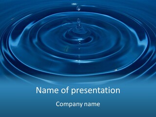 Concept Papier Peint Bleu PowerPoint Template