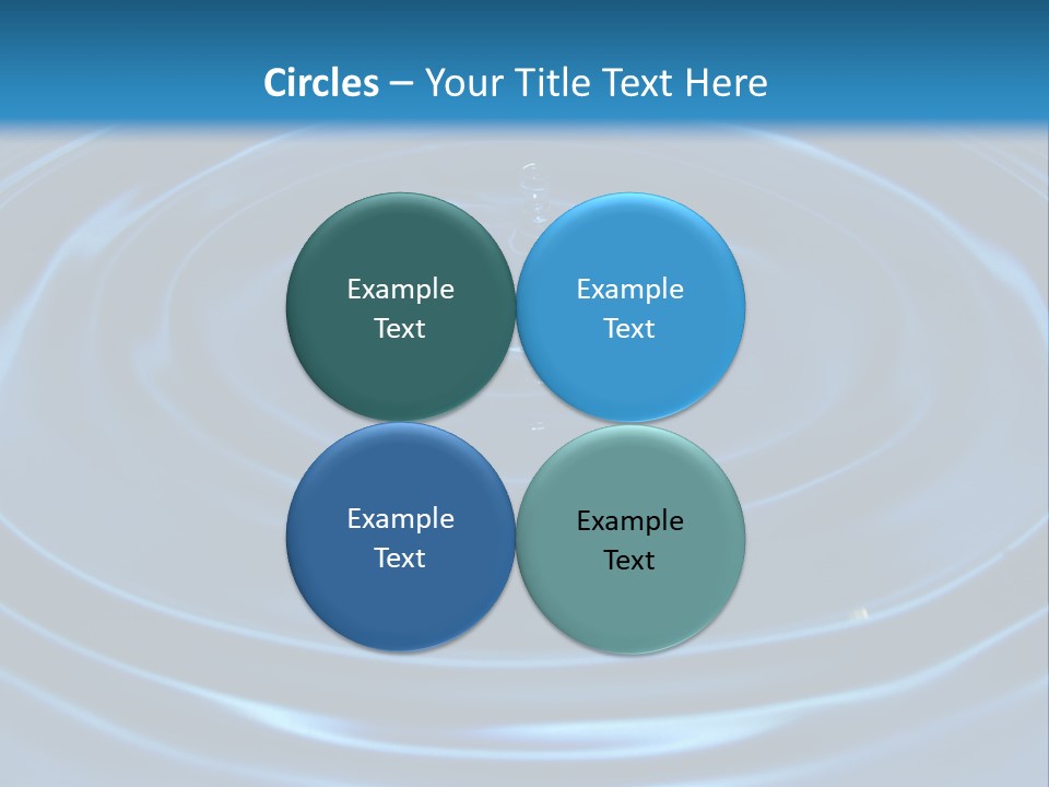 Concept Papier Peint Bleu PowerPoint Template