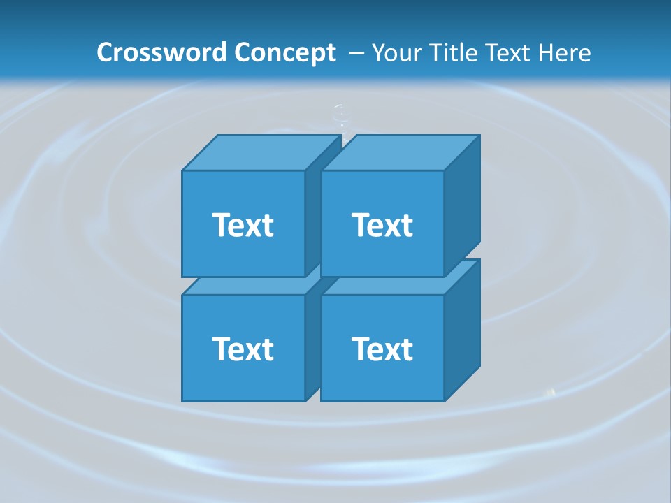 Concept Papier Peint Bleu PowerPoint Template