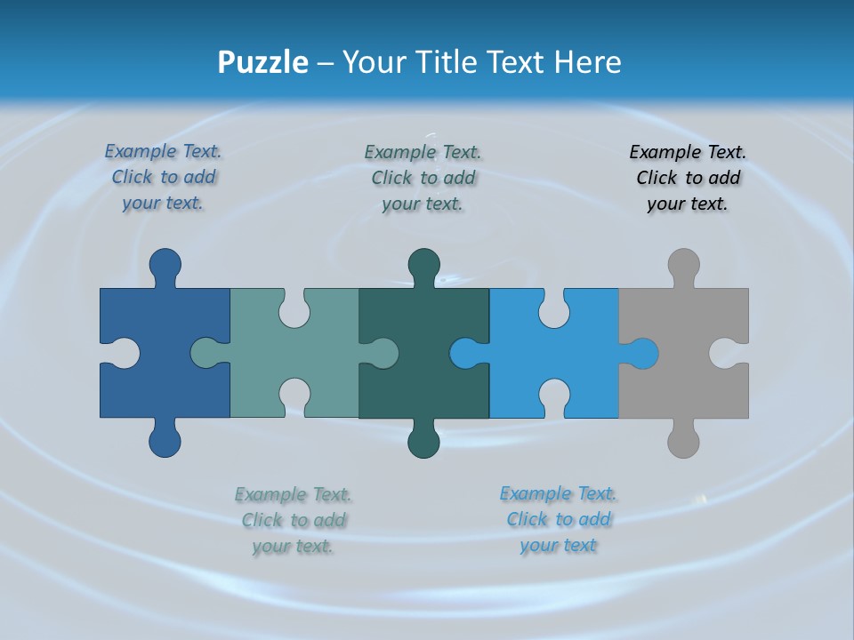 Concept Papier Peint Bleu PowerPoint Template