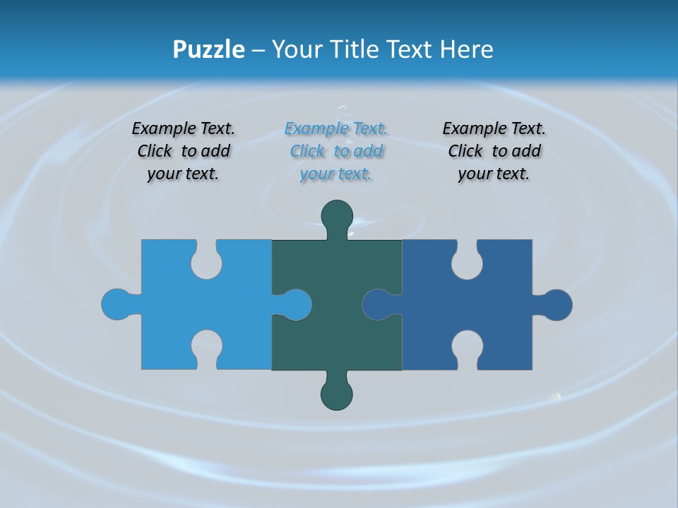 Concept Papier Peint Bleu PowerPoint Template