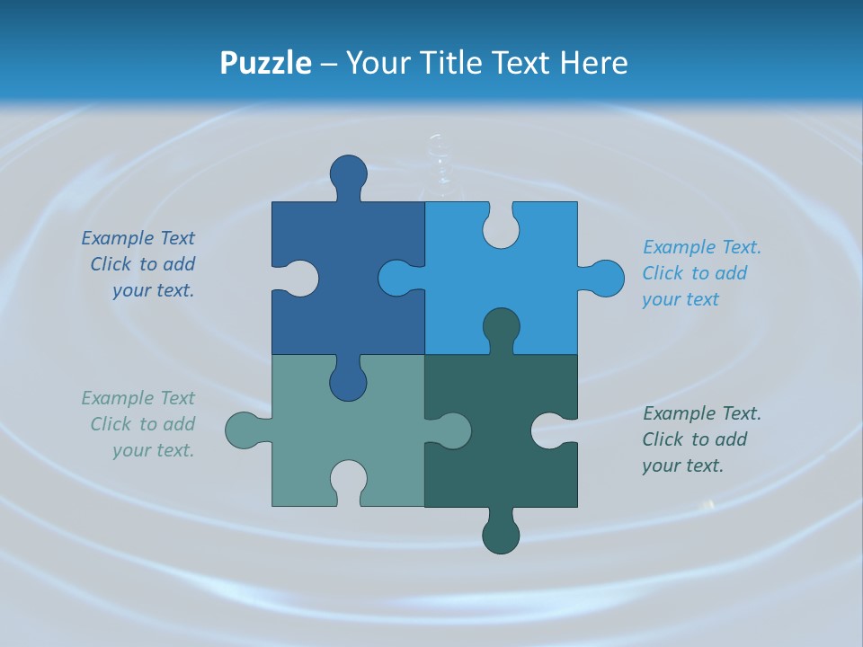 Concept Papier Peint Bleu PowerPoint Template