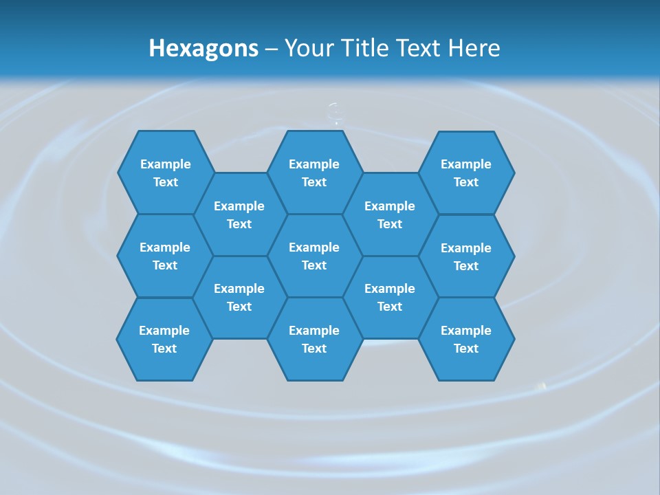 Concept Papier Peint Bleu PowerPoint Template