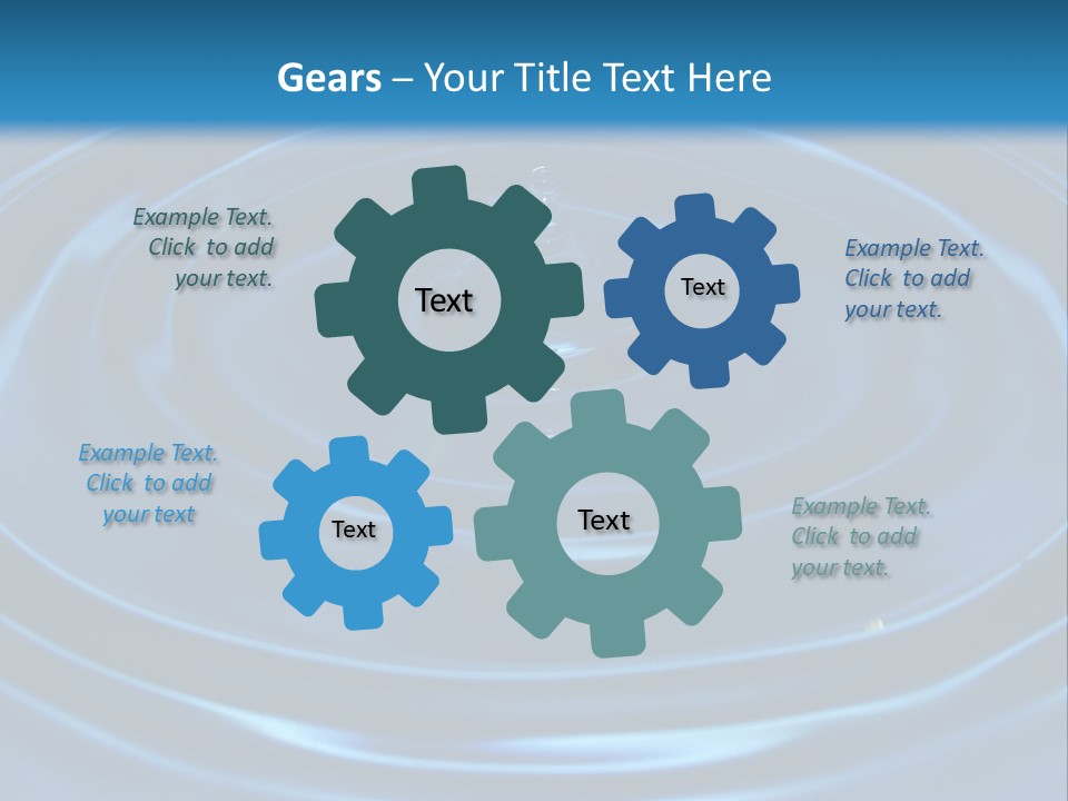 Concept Papier Peint Bleu PowerPoint Template