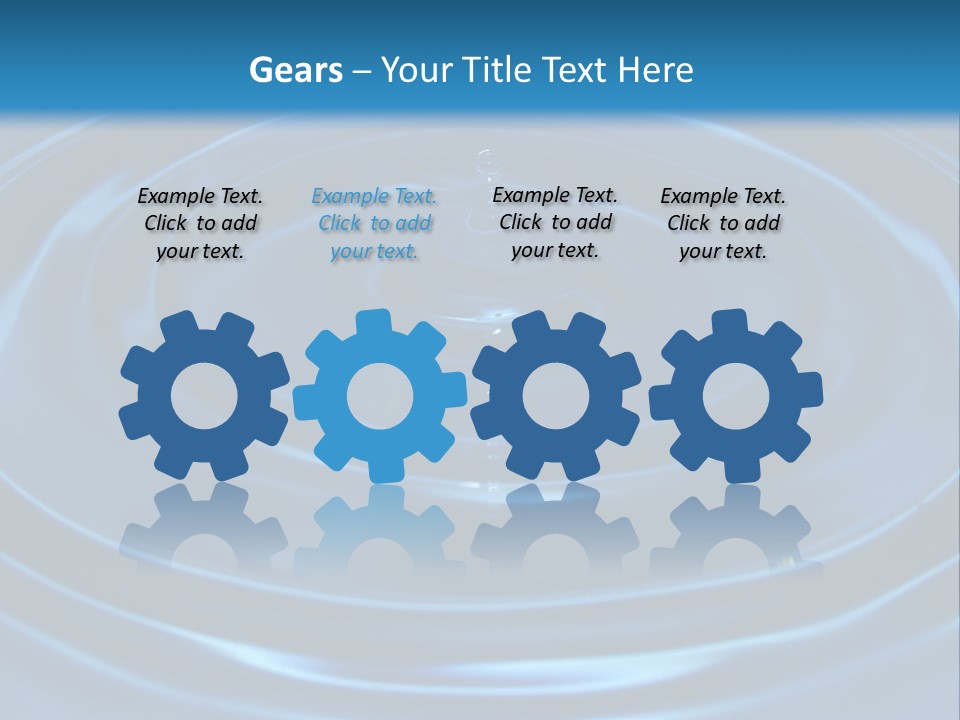 Concept Papier Peint Bleu PowerPoint Template