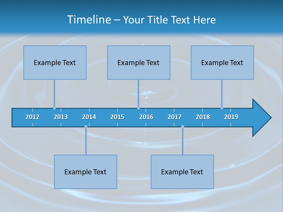 Concept Papier Peint Bleu PowerPoint Template