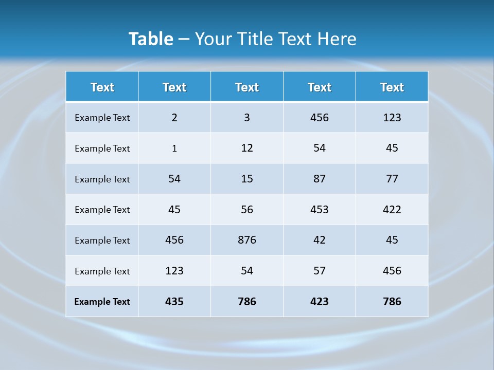 Concept Papier Peint Bleu PowerPoint Template
