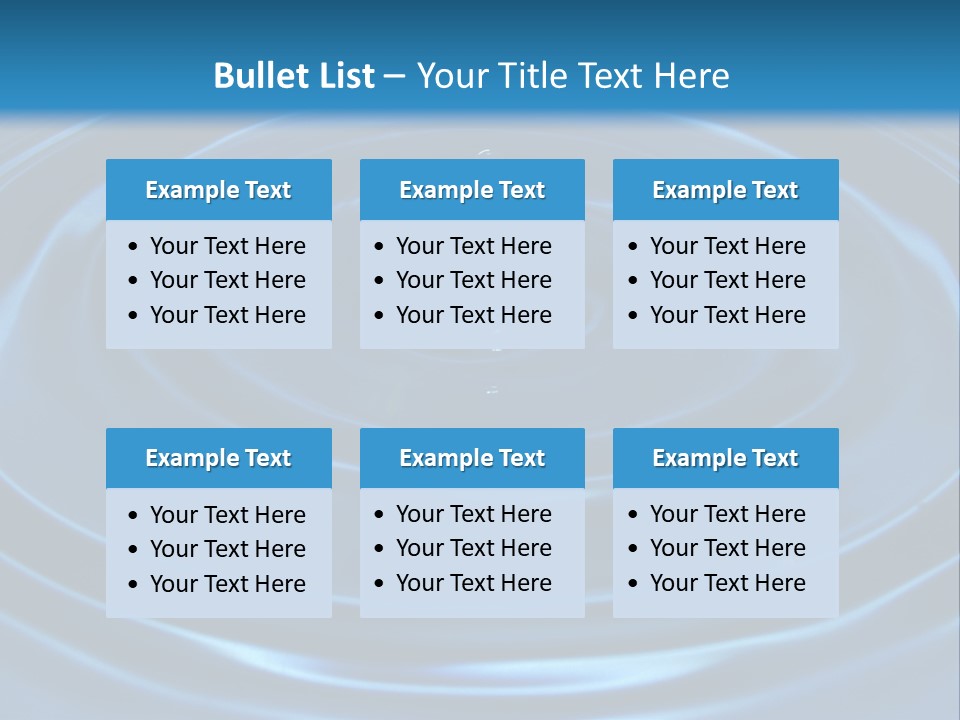 Concept Papier Peint Bleu PowerPoint Template