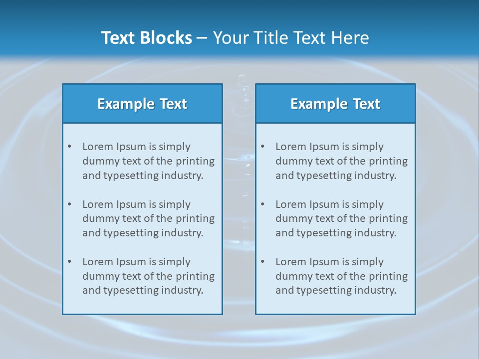 Concept Papier Peint Bleu PowerPoint Template
