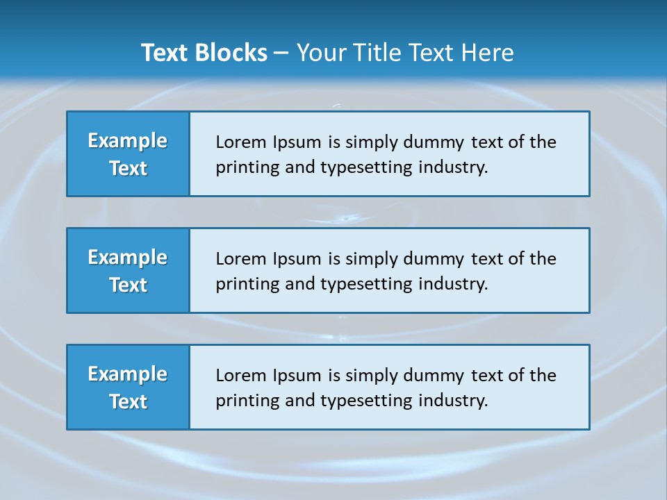 Concept Papier Peint Bleu PowerPoint Template
