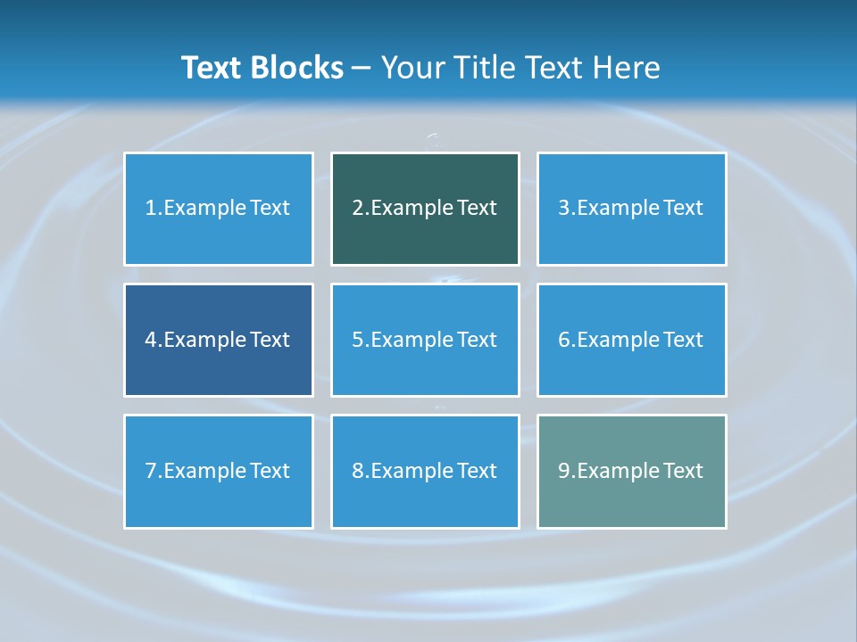 Concept Papier Peint Bleu PowerPoint Template