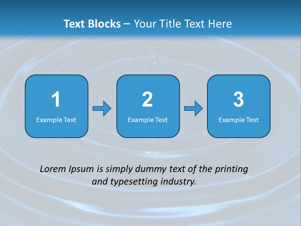 Concept Papier Peint Bleu PowerPoint Template